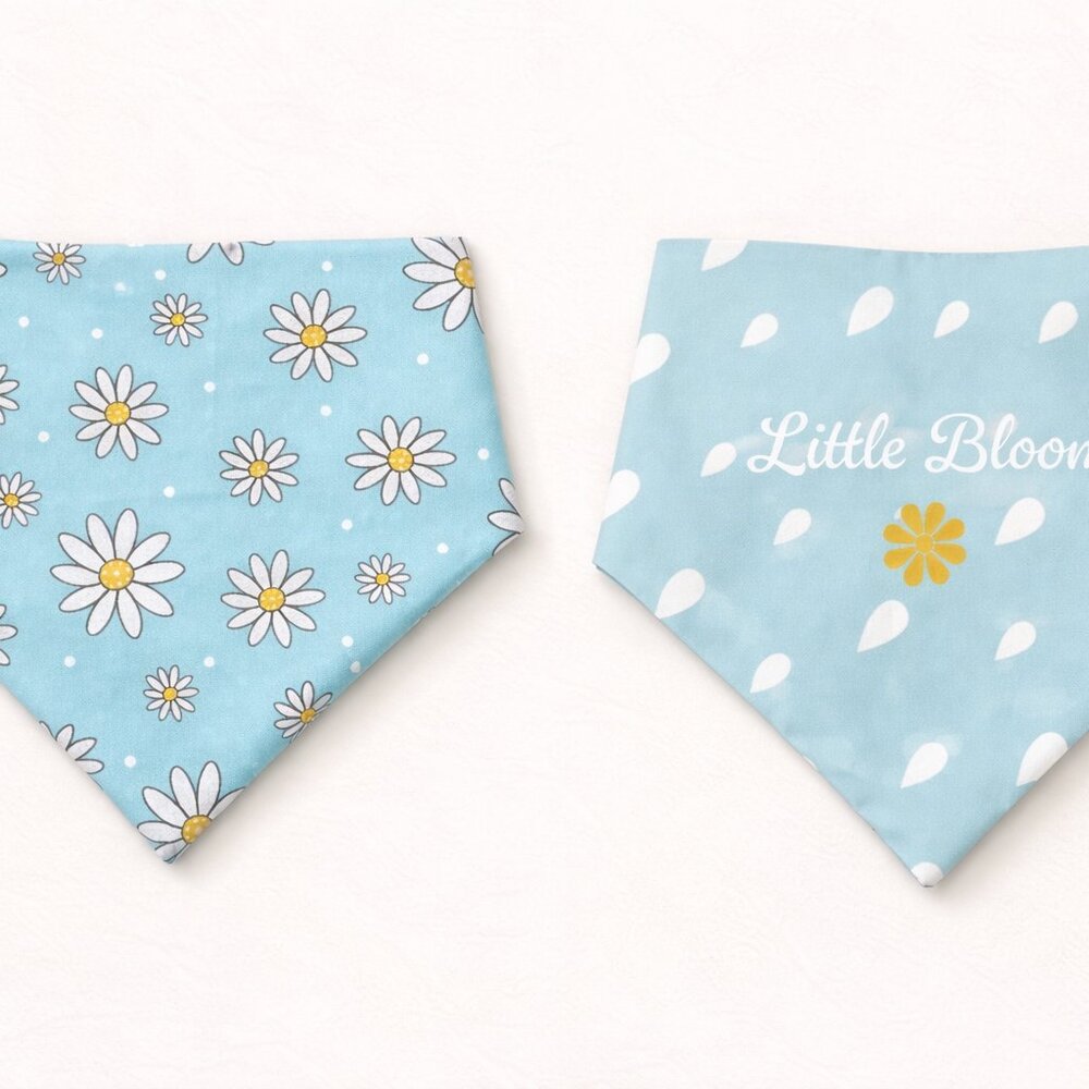 Reversible Dog Bandana – Daisy & Little Bloom (Up to 18") Final Price